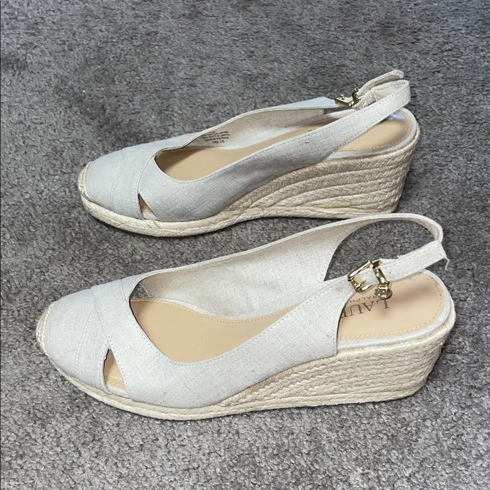 Lauren Ralph Lauren Tan Espadrille Slingbacks - Picture 2 of 8